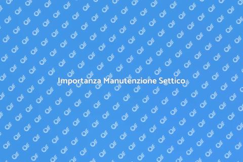 Manutenzione Preventiva Sistema Settico