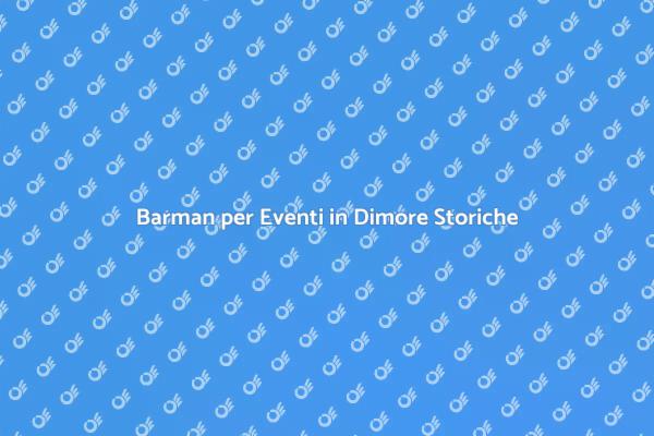 Barman: Eleganza per Serate Uniche