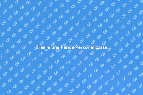 Panca su misura in falegnameria