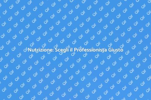 Consulenza Nutrizione Professionale