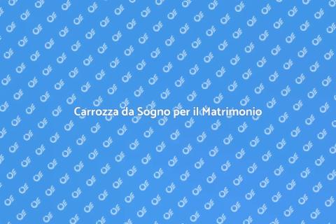 Noleggio Carrozza per Matrimoni