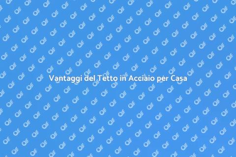 Tetto in Acciaio: Innovazione per Casa