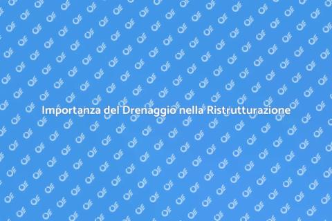 Sostituzione del Sistema di Drenaggio
