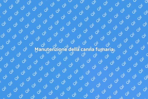 Manutenzione sicura della canna fumaria