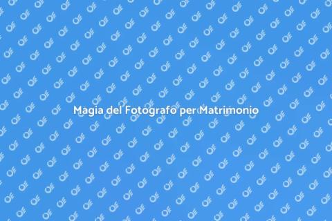 Fotografo per Matrimonio Professionale