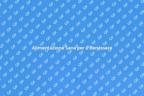 Piano Alimentare per la Salute