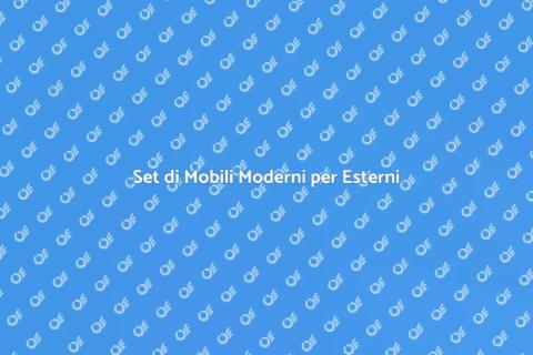 Mobili da Esterno Moderni per Hotel