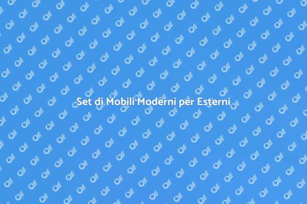 Arredamento Esterni: Mobili Moderni