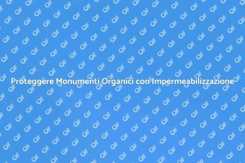 Impermeabilizzazione Monumenti Organici