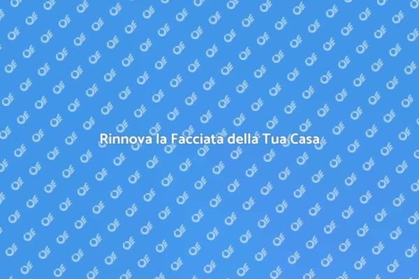 Mantieni la Facciata della Tua Casa Pulita
