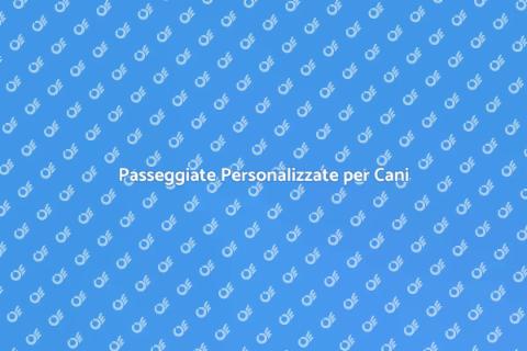 Dog Walking Su Misura per Cani