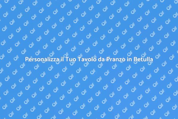 Magia del Tavolo da Pranzo in Betulla
