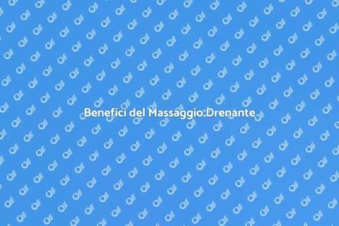 Massaggio Tessuto Connettivo e Drenaggio