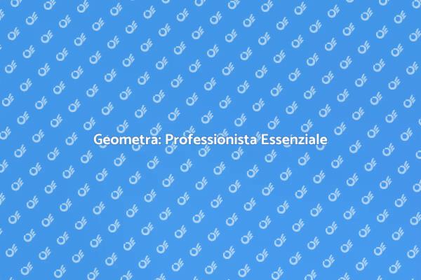 Geometra: Fondamentale per Ogni Progetto