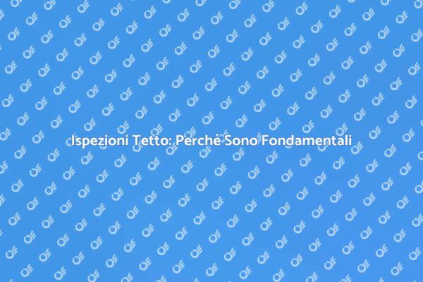 Ispezione Tetto: Sicurezza Prima di Tutto