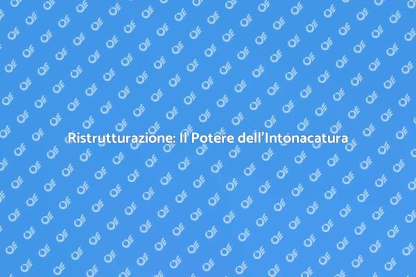 Trasforma i Tuoi Ambienti con l'Intonacatura