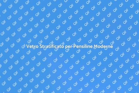Pensilina per Finestre in Vetro