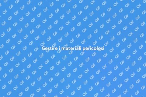 Raccolta materiali pericolosi: guida