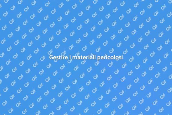 Importanza della raccolta rifiuti pericolosi