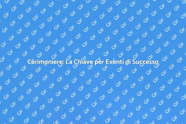 Cerimoniere Professionista per il Tuo Evento