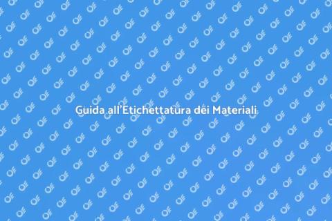 Etichettatura per Tracciatura Materiali