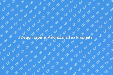 Progettazione Spazi Esterni Edificio