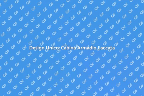 Rendi Unico il Tuo Spazio con una Cabina Armadio