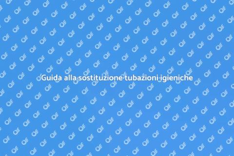 Sostituzione tubazioni igieniche pubbliche