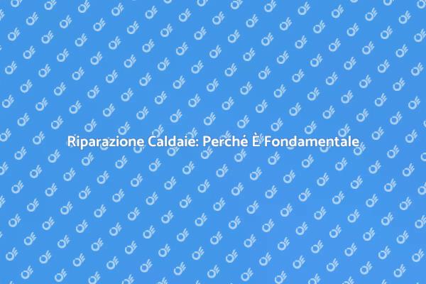 Caldaie: Manutenzione e Riparazione Necessarie
