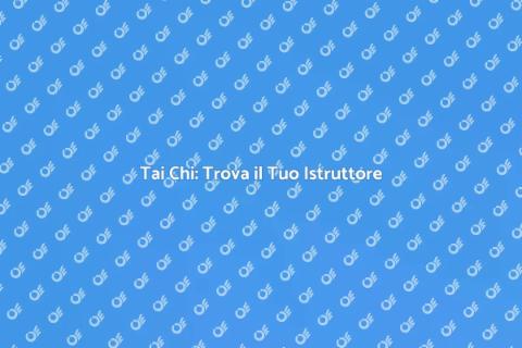 Istruttore di Tai Chi Certificato