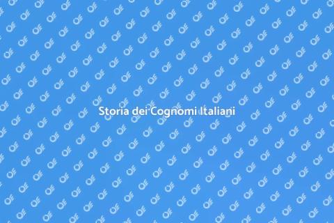 Ricerca Genealogica Cognomi Italiani