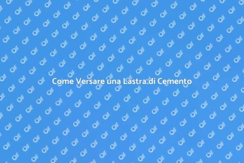 Versare Lastra di Cemento: Guida Pratica