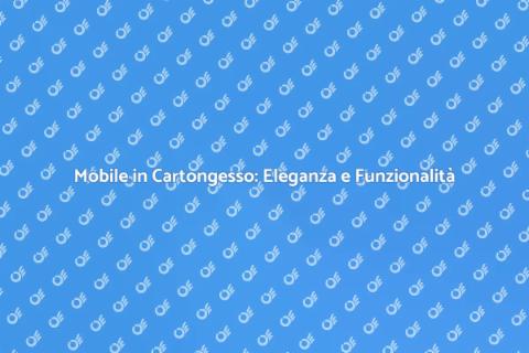 Mobile in Cartongesso con Mensole