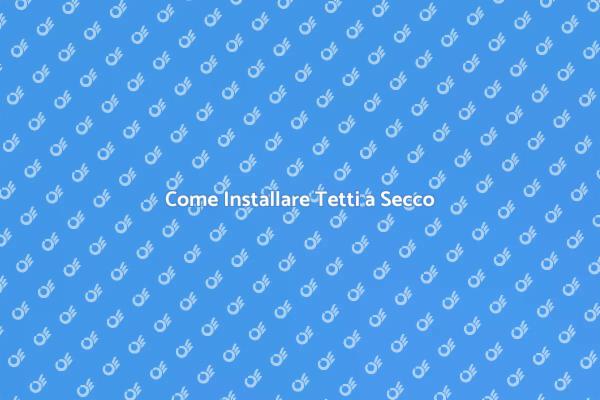 Installazione Tetti a Secco: Tutto Quello che Devi Sapere
