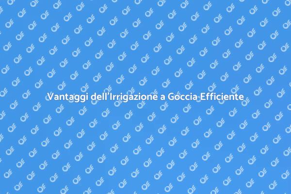 Irrigazione a Goccia: Soluzione Sostenibile