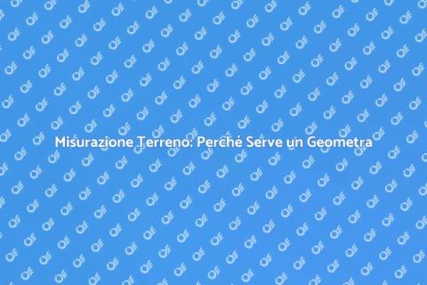 Geometra per Misurare un Terreno