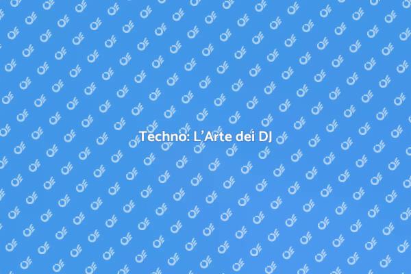 Esplora la Magia del DJing Techno