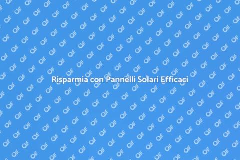 Installazione Pannelli Solari Sostenibili