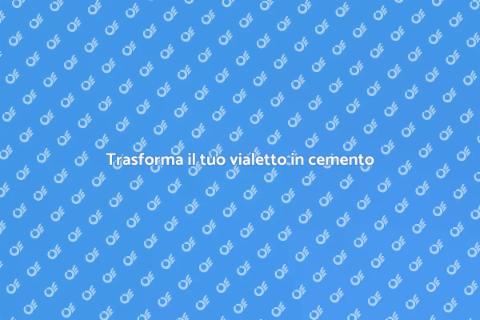 Rinnova il tuo vialetto in cemento