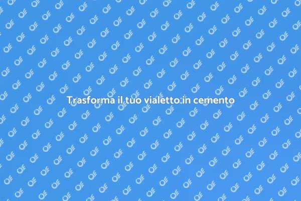 Come rinnovare il vialetto in cemento