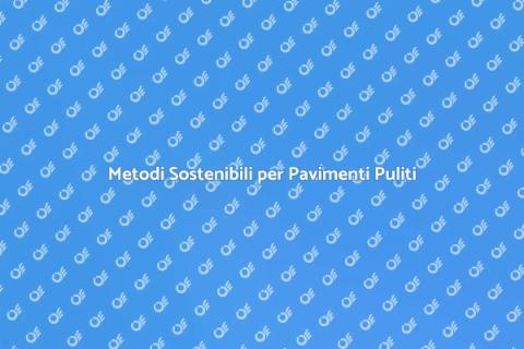Pulizia Ecologica Pavimenti in Casa