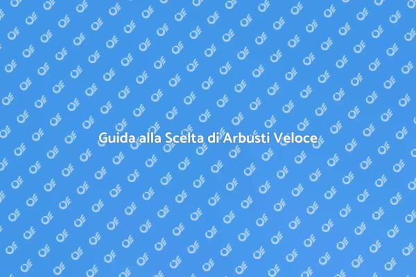 Trasforma il Tuo Giardino con Arbusti Veloci