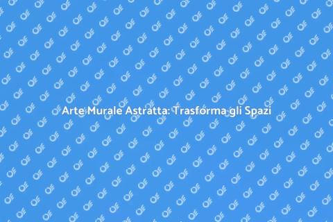Ornamento Murale Astratto: Stile Unico