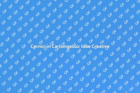 Decorare Cornici in Cartongesso