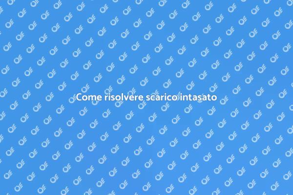 Soluzioni per scarico intasato
