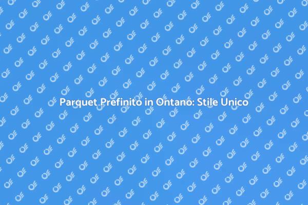 Eleganza del Parquet Prefinito in Ontano