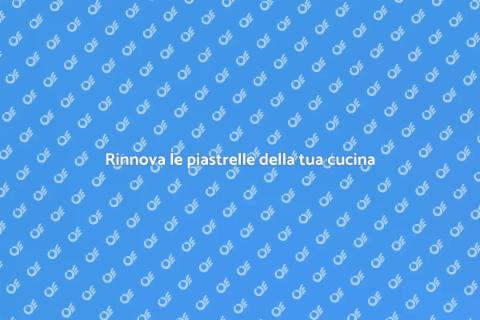 Risanare piastrelle cucina vecchie