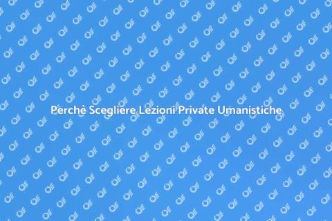 Lezioni Private di Materie Umanistiche