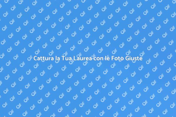 Foto Professionali per la Tua Laurea