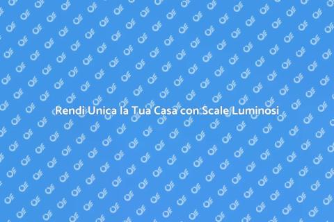 Scala con Gradini Luminosi per Casa